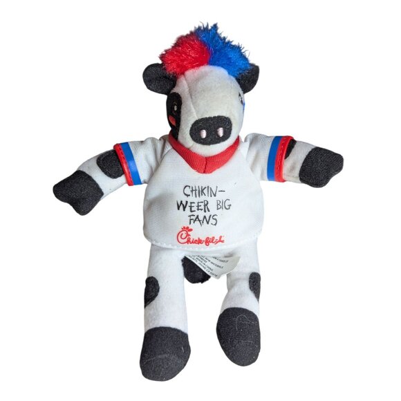 Chick-Fil-A Plush Cow Toy With "Chikin-Weer Big Fans" Shirt & Chick-Fil-A Bowl L - Picture 1 of 3